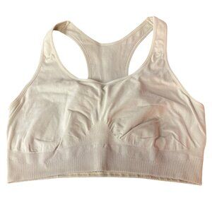 Wacoal Smooth Wirefree Racerback Bralette Sz 38 Tan Beige Nude Athletic Pullover